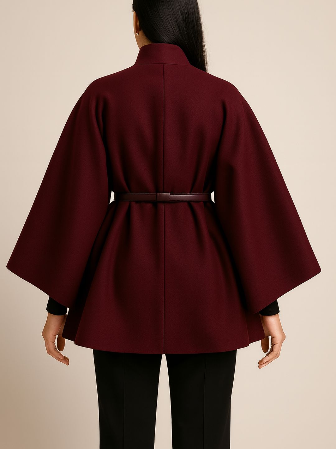 Palais Royale Belted Cape Coat