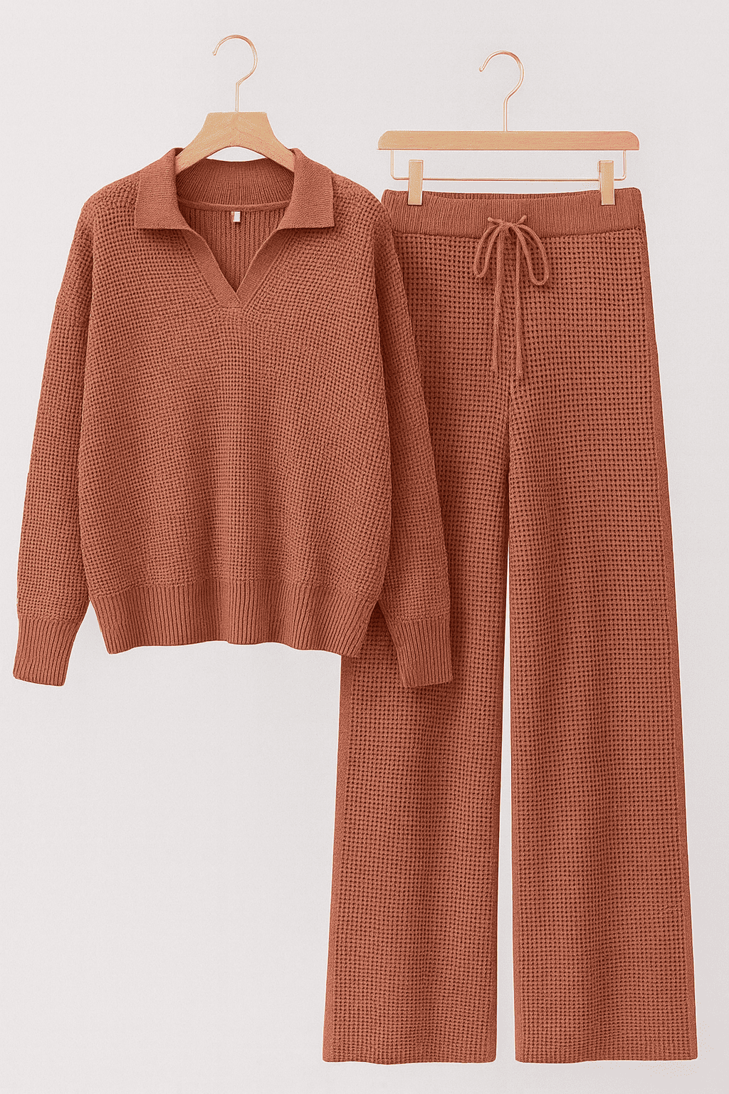 Waffle Knit Signature Lounge Set