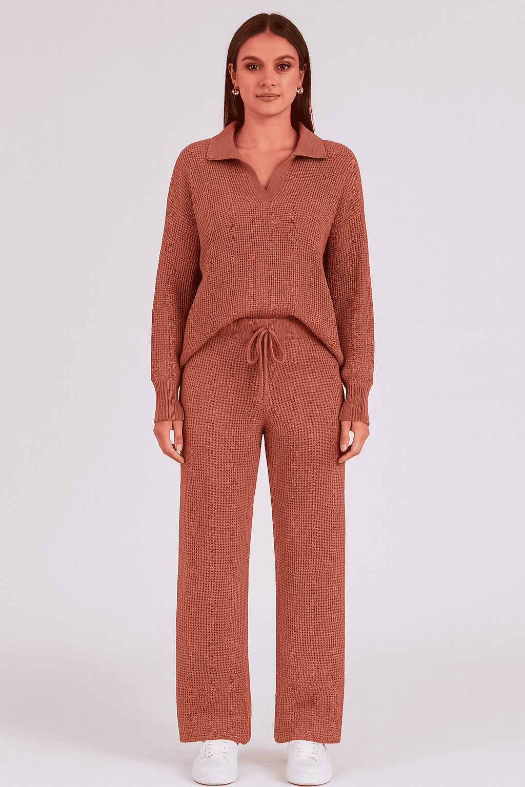 Waffle Knit Signature Lounge Set