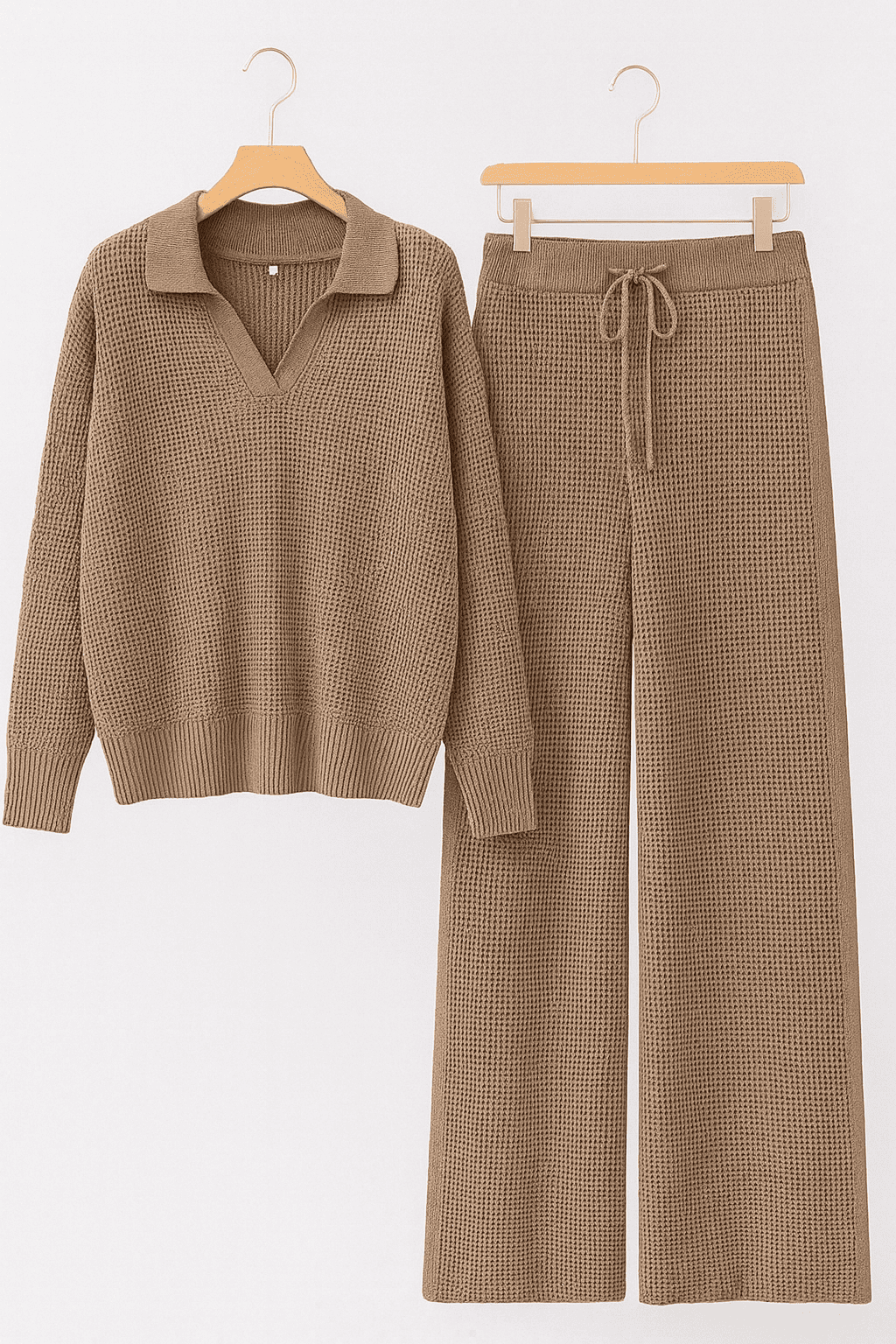 Waffle Knit Signature Lounge Set