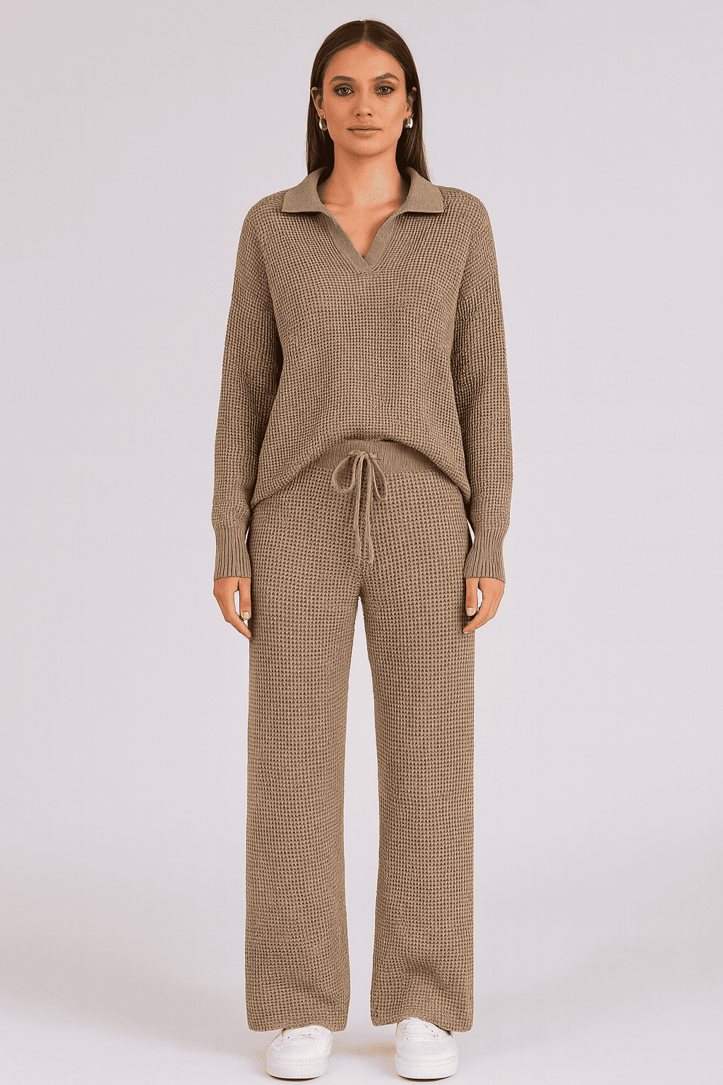Waffle Knit Signature Lounge Set