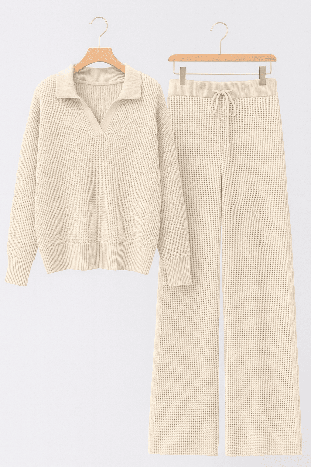 Waffle Knit Signature Lounge Set
