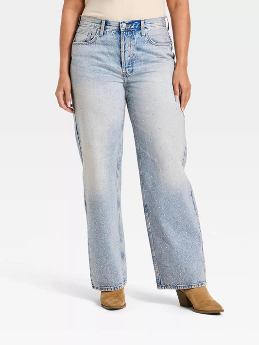 Starlight 90s Baggy Crystal Jeans