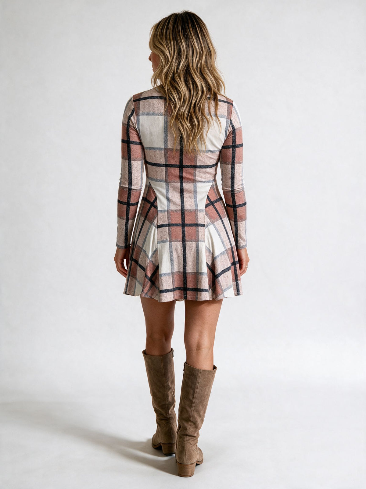 Rowan Plaid Knit Dress