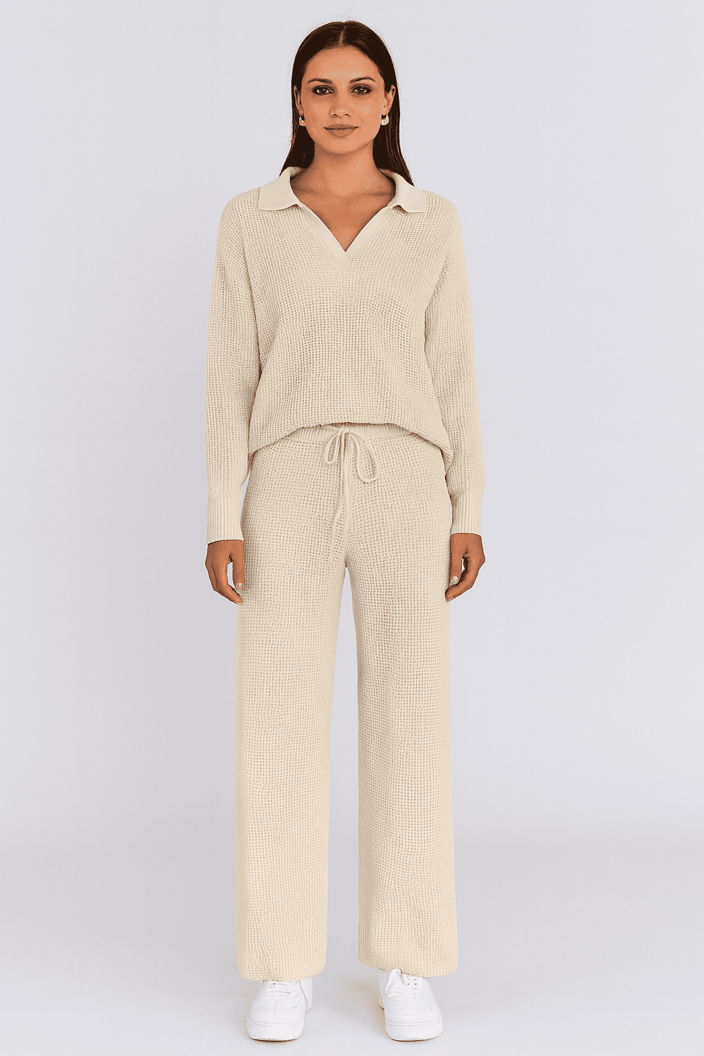 Waffle Knit Signature Lounge Set