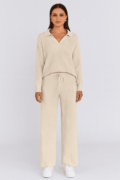 Waffle Knit Signature Lounge Set