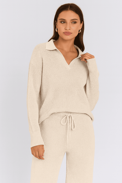 Waffle Knit Signature Lounge Set